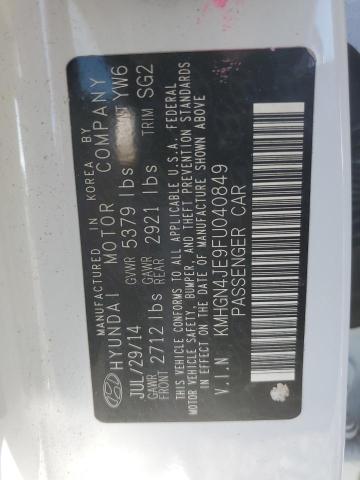 KMHGN4JE9FU040849 Hyundai Genesis 3.8l
