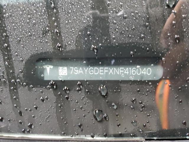 7SAYGDEFXNF416040 Tesla Model Y