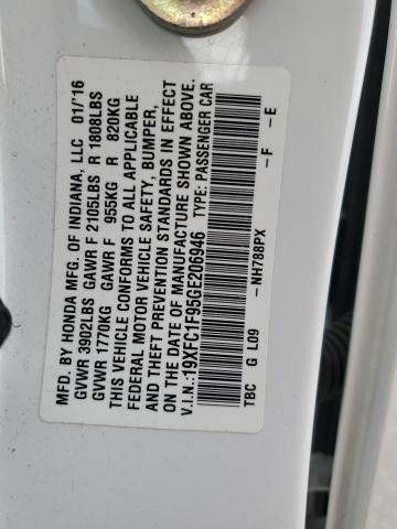 19XFC1F95GE206946 Honda Civic Touring