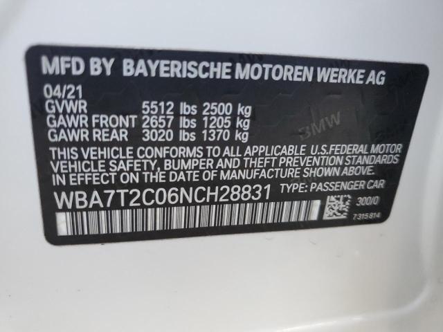 WBA7T2C06NCH28831 BMW 740 I