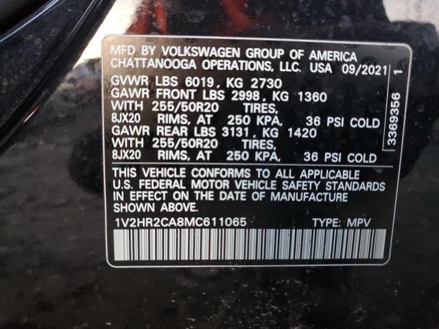 1V2HR2CA8MC611065 Volkswagen ATLAS SE