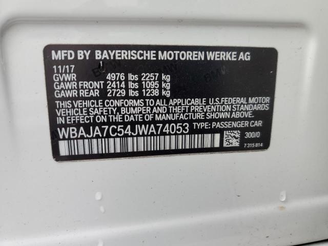WBAJA7C54JWA74053 BMW 530 XI