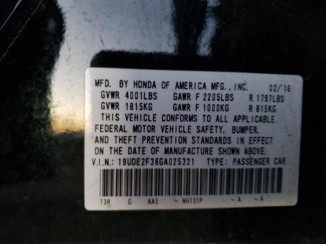 19UDE2F36GA025331 Acura Ilx Base Watch Plus