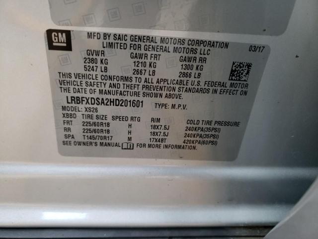 LRBFXDSA2HD201601 Buick Envision Essence