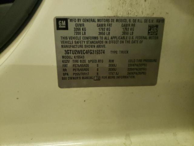 3GTU2WEC4FG319374 GMC Sierra K1500 Denali