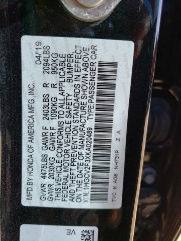 1HGCV2F3XKA020489 Honda Accord Sport