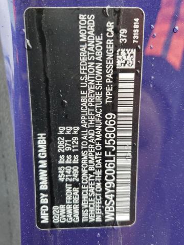 WBS4Y9C06LFJ58069 BMW M4