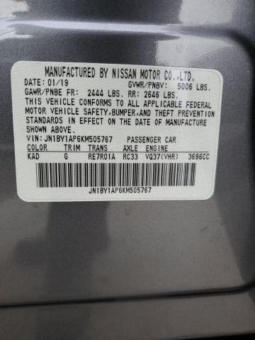 JN1BY1AP6KM505767 Infiniti Q70 3.7 Luxe