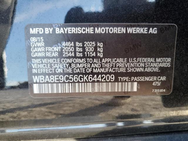 WBA8E9C56GK644209 BMW 328 I Sulev