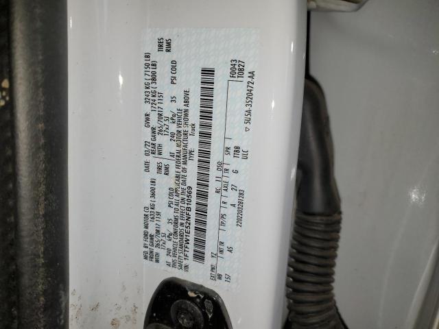 1FTFW1E52NFB10569 Ford F150 Supercrew