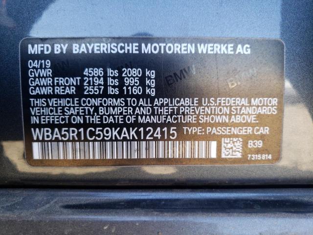 WBA5R1C59KAK12415 BMW 330I