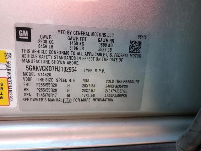5GAKVCKD7HJ102964 Buick Enclave
