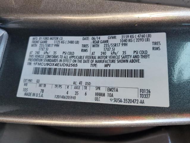 1FMCU9GX4EUD92565 Ford ESCAPE SE