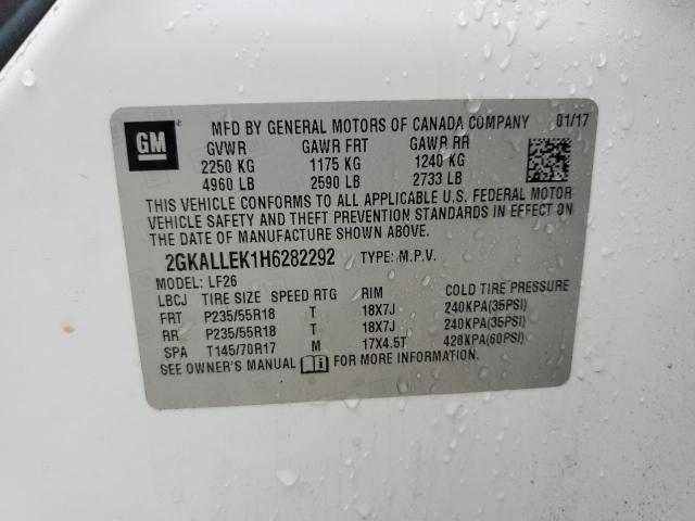 2GKALLEK1H6282292 GMC TERRAIN SL