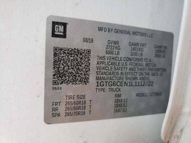 1GTG6CEN1L1112422 GMC CANYON SLE