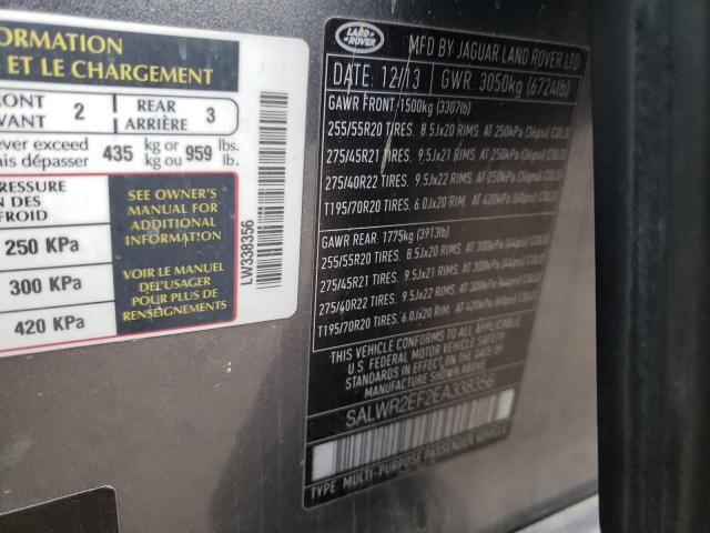 SALWR2EF2EA338356 Land Rover Range Rover Sport Sc