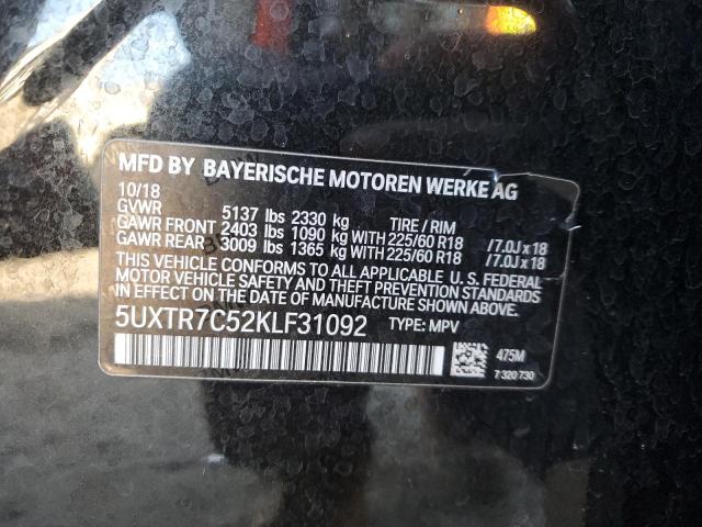 5UXTR7C52KLF31092 BMW X3 Sdrive30i