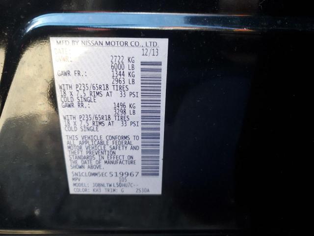 5N1CL0MM5EC519967 Infiniti Qx60 Hybrid