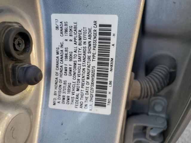 2HGFC2F5XHH562075 Honda Civic Lx