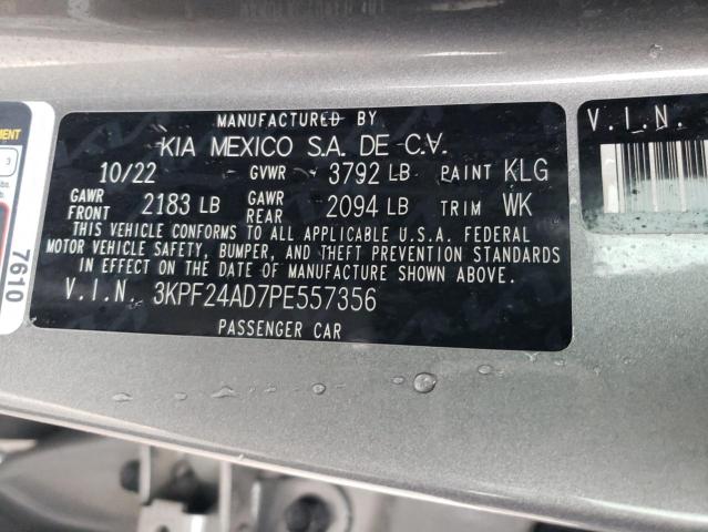 3KPF24AD7PE557356 KIA FORTE LX