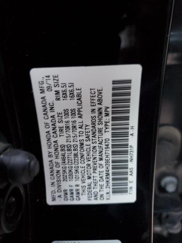 2HKRM4H39EH719470 Honda CR-V LX