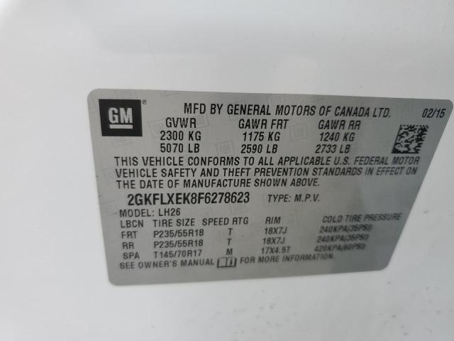 2GKFLXEK8F6278623 GMC Terrain Slt