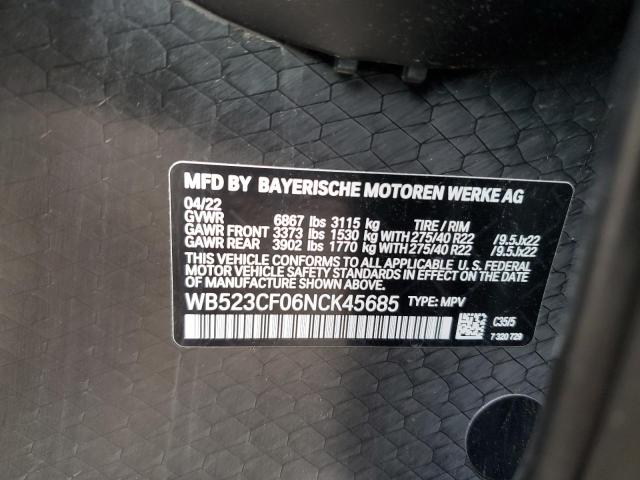 WB523CF06NCK45685 BMW Ix Xdrive50