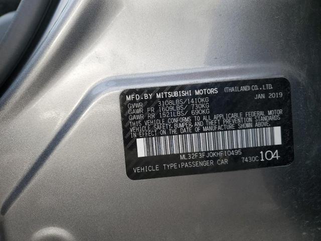 ML32F3FJ0KHF10495 Mitsubishi Mirage G4 Es