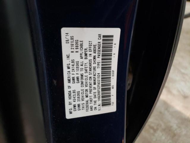 1HGCR6F52FA001924 Honda Accord Hybrid Exl
