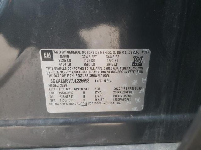 3GKALMEV7JL225693 GMC Terrain Sle