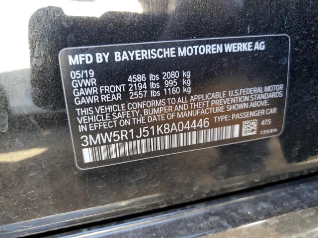 3MW5R1J51K8A04446 BMW 330I
