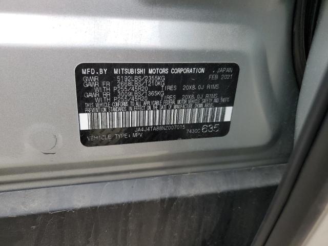 JA4J4TA88NZ007015 Mitsubishi Outlander Es
