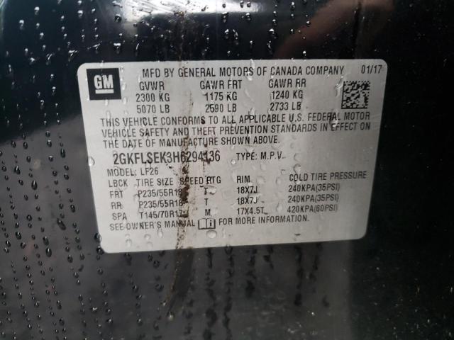 2GKFLSEK3H6294136 GMC Terrain Sle