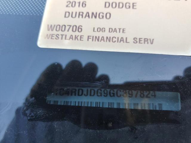 1C4RDJDG9GC397824 Dodge DURANGO LIMITED