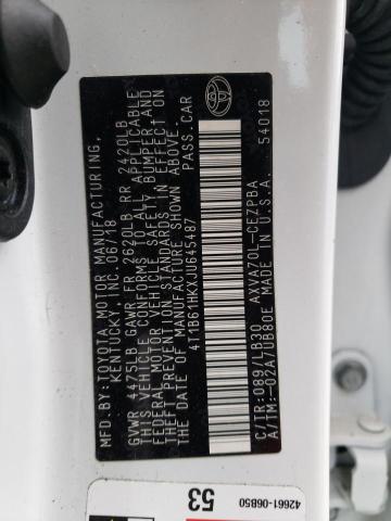 4T1B61HKXJU645487 Toyota CAMRY XSE