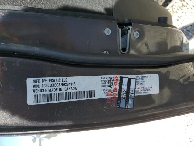 2C3CDXBG5NH231116 Dodge Charger Sxt