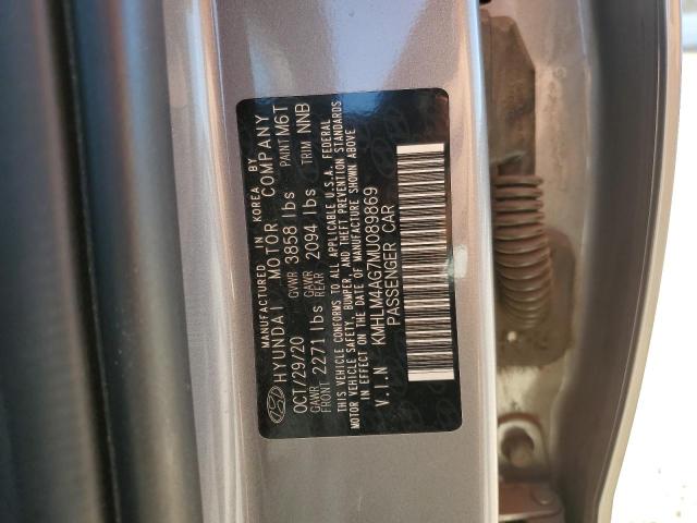 KMHLM4AG7MU089869 Hyundai ELANTRA SEL