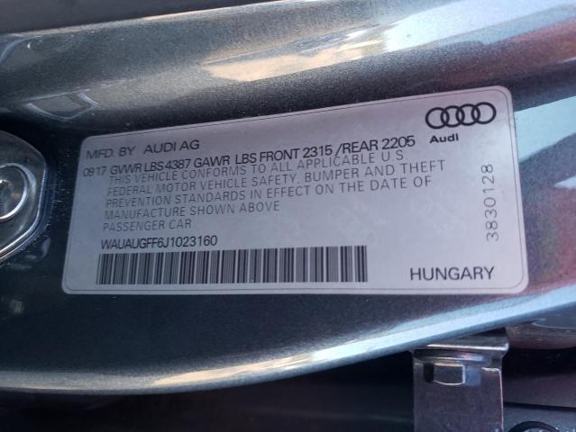 WAUAUGFF6J1023160 Audi A3 PREMIUM