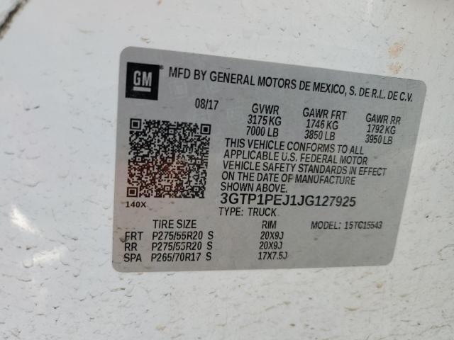 3GTP1PEJ1JG127925 GMC Sierra C1500 Denali