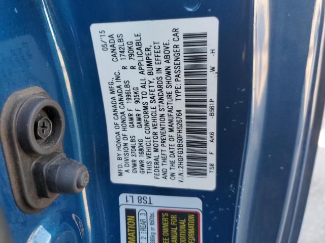 2HGFG3B50FH526764 Honda Civic Lx