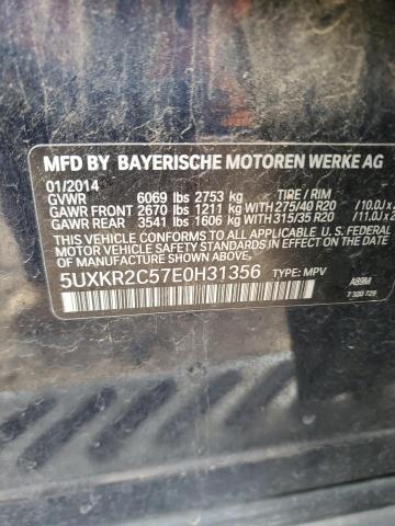 5UXKR2C57E0H31356 BMW X5 Sdrive35i
