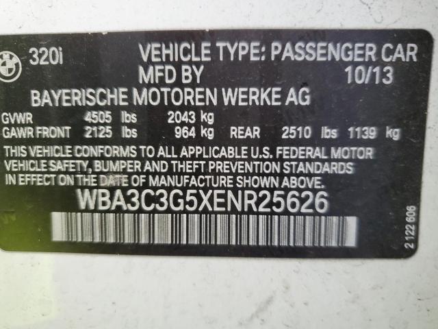 WBA3C3G5XENR25626 BMW 320 I Xdrive