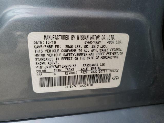 Infiniti Q50 PURE 2020 JN1EV7AP1LM205158 Image 12