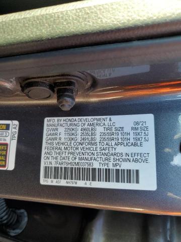 7FART6H92ME037583 Honda Cr-v Touring
