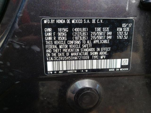 3CZRU5H50HM721009 Honda HR-V EX