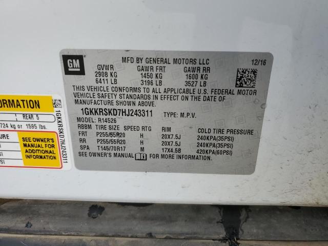 1GKKRSKD7HJ243311 GMC Acadia Limited Slt-2
