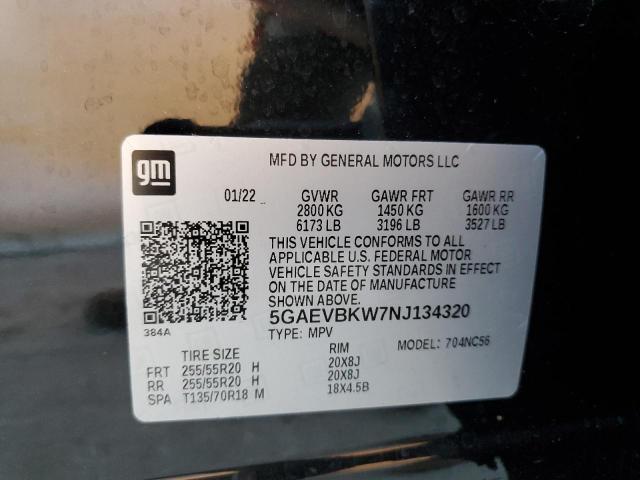 5GAEVBKW7NJ134320 Buick Enclave Premium