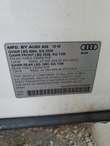WA1ECCFS5HR009530 Audi Q3 PREMIUM