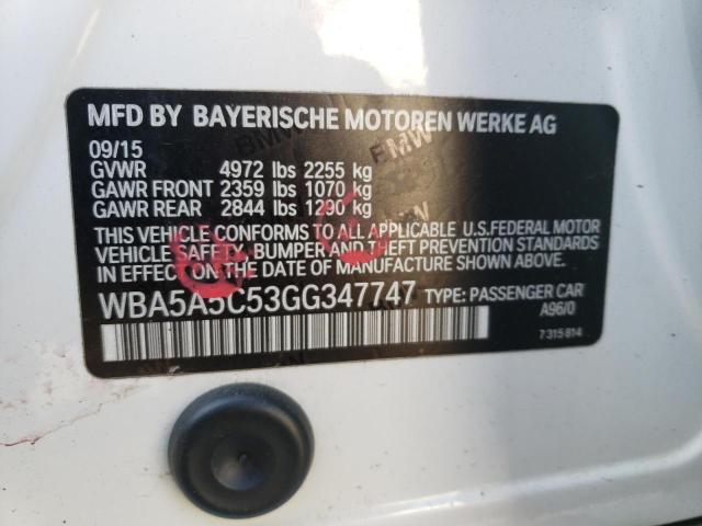 WBA5A5C53GG347747 BMW 528 I