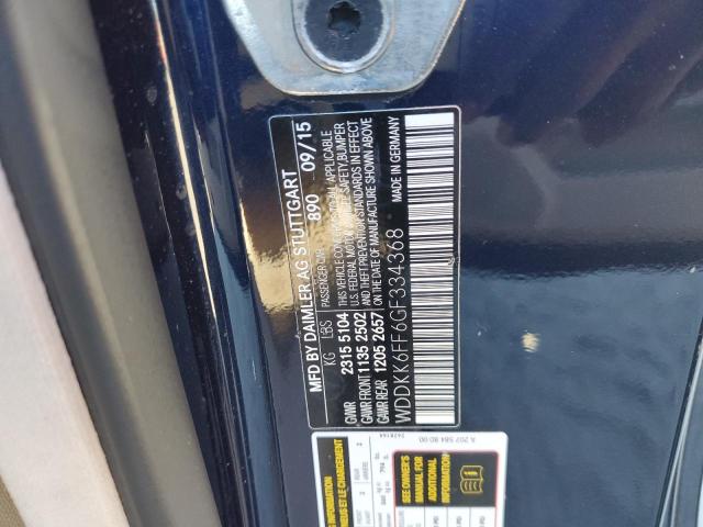 WDDKK6FF6GF334368 Mercedes-Benz E 400
